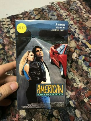 American Autobahn Big Box Slip Rare Oop Vhs