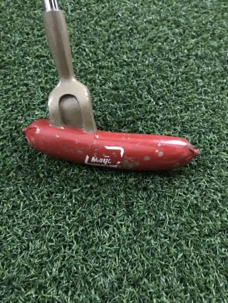 Rare Vintage Oscar Mayer Promotional Hot Dog 35in Long Putter W/ Golf Pride Grip