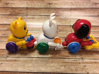 RARE VINTAGE 1996 BABY EINSTEIN ANIMAL MARCHING BAND PULL - ALONG TOY BY TOMY 3