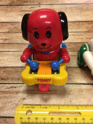 RARE VINTAGE 1996 BABY EINSTEIN ANIMAL MARCHING BAND PULL - ALONG TOY BY TOMY 4