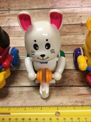 RARE VINTAGE 1996 BABY EINSTEIN ANIMAL MARCHING BAND PULL - ALONG TOY BY TOMY 5