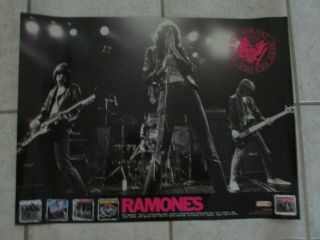 Rare Ramones 1999 Anthology Promo Poster