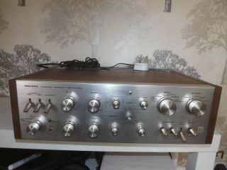 Rare Pioneer Qa - 800a 4 Channel Amplifier In Good Order Missing A Knob