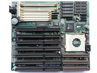 Pc Chips M912 Rev 1.  7 Socket 3 Isa Vlb Motherboard,  128 Cache Umc Chipset Rare