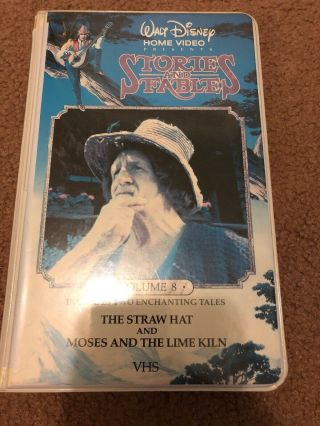 Disney - Stories And Fables Vol 8 Vhs (white Clam Shell) Rare/htf