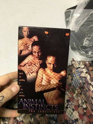 Animal Instincts The Seductress Sexy Sleaze Big Box Slip Rare Oop Vhs
