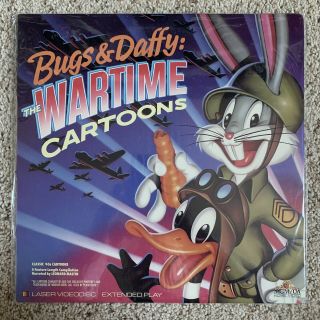 Bugs Bunny & Daffy Duck - The Wartime Cartoons Laserdisc - Rare