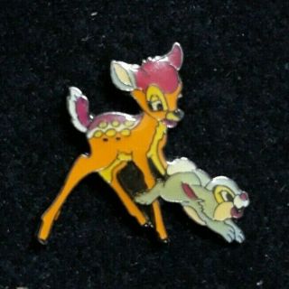 Pin Pins Disney Bambi Thumper Playing Old Rare Htf