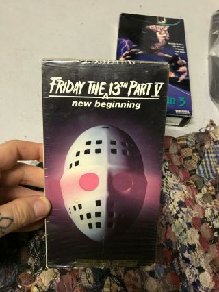 Friday The 13th 5 A Beginning Horror Sov Slasher Big Box Slip Rare Oop Vhs