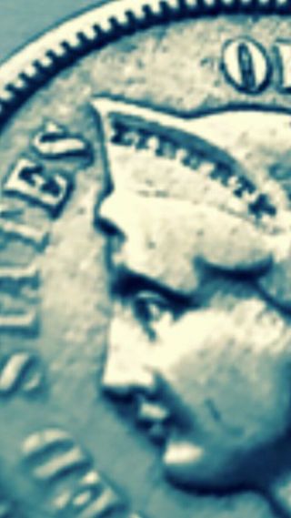 1873 Three Cent Nickel Piece Rare Date Antique U.  S.  Civil War Type Coin 2