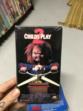 Childs Play 2 Horror Sov Slasher Big Box Slip Rare Oop Vhs