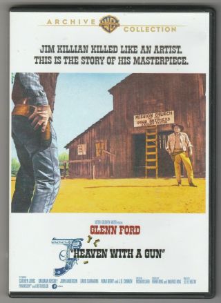 Heaven With A Gun Dvd Widescreen Glenn Ford Rare Warner Archive Release