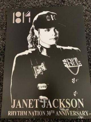 Janet Jackson Very Rare Limited To 500 Rhythm Nation Number 5