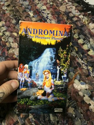 Andromina The Pleasure Planet Sexy Sleaze Big Box Slip Rare Oop Vhs