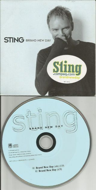 The Police Sting Day W/ Rare Edit Carded Sleeve Cd Single Usa Seller