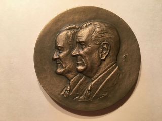 Rare Bronze Inaugural Medal - 1965 President Lyndon Johnson & Hubert Humphrey