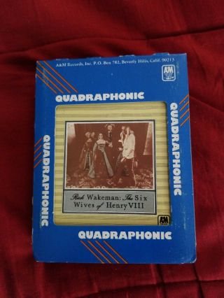 Rick Wakeman Six Wives Of Henry Viii Quadraphonic 8 Track Tape Q8 Rare