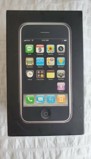 Apple Iphone 2g 1st Gen 8gb 13 Icon Ios 1.  1.  1 Box Rare Find (box Only)