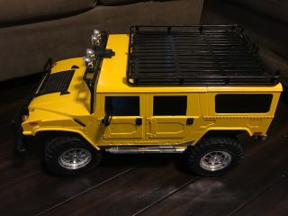 Rare Large Hummer H2 Fast Lane 2002 Rc Remote Control Car/truck Yellow 5band7.  2v