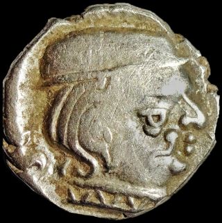 Ancient - Western Kshatrapas - Bhartrdaman - Silver Drachm (282 - 295 Ce) Rare Rm58