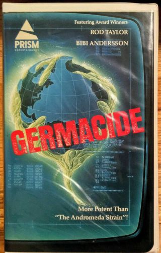" Germacide " Clamshell 1986 Vhs (2823) Prism Entertainment Rare Thriller Bacteria