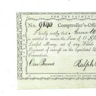1 Pound " Colonial " (rare) 1791 1791 " Old Colonial " Crispy (1 Pound) 1791
