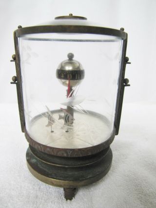 Rare Mechanical Fish Tank Desk Clock
