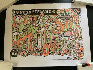 Vintage Negativland 3d (?) Poster True/false Tour Idea 1990’s Rare Negative Land