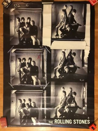 Rare Large Rolling Stones Poster 53 " X38 " Jagger Keith Richards