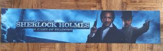 Sherlock Holmes 2 Mylar 5x25 Poster Rare Robert Downey Jr.