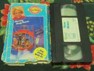 RARE BARNEY VHS THREE WISHES SANDY DUNCAN AS MOM TINA LUCI MICHAEL VG 3