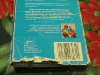 RARE BARNEY VHS THREE WISHES SANDY DUNCAN AS MOM TINA LUCI MICHAEL VG 8