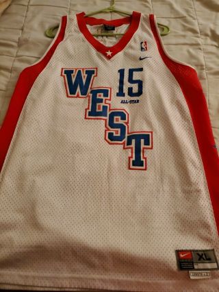 Rare Vintage Nike Nba 2004 All Star West Denver Nuggets Carmelo Anthony Jersey
