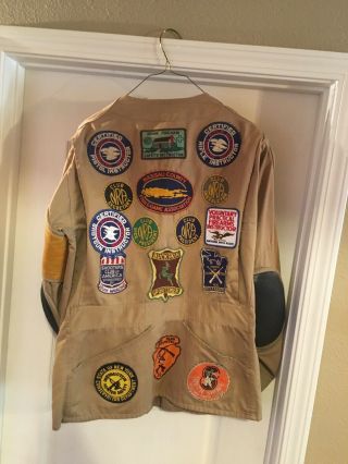 Rare 1950s Shooting Jacket 10x Mfg Hunting Sz 48 Nra Rare Ny Patches Awesome