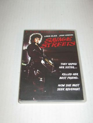 Savage Streets Linda Blair John Vernon 2xdvd Oop Rare 2012 Scorpion