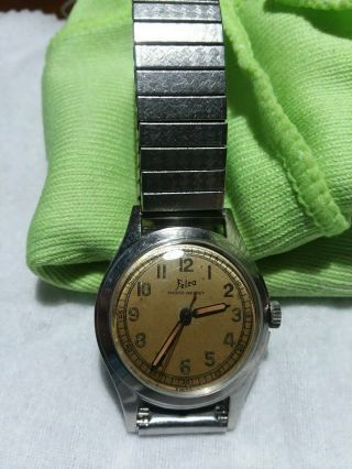 Vintage Felca Watch Shock Resistant 17 Jewels Swiss Made Rare