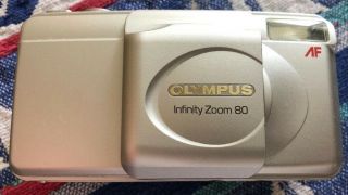 Olympus Infinity Stylus Epic Zoom 80 Deluxe Film Camera - Rare