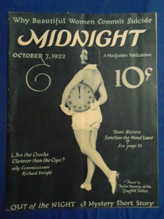 Midnight October 7th 1922 Very Rare Macfadden