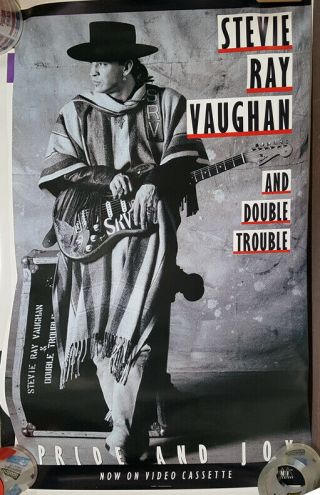 Stevie Ray Vaughan Most Popular Poster,  Rare Version 39 X 24
