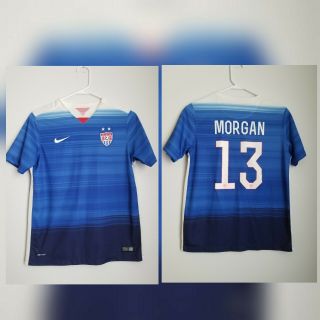 Rare Nike Team Usa Soccer Jersey Alex Morgan 13 Womens World Cup Youth