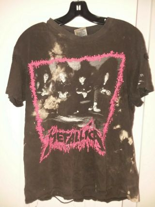1990 Metallica Vintage Tour T - Shirt And Justice For All Pushead Rare