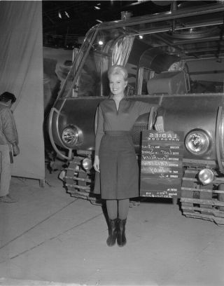 Lost In Space Marta Kristen Rare Behind The Scenes Photo By Vehicle 4x5 Negative