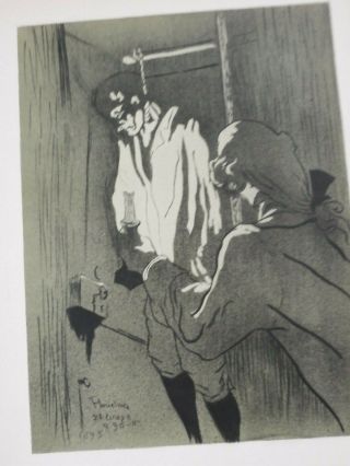 Henri De Toulouse - Lautrec Hanging Man (le Pendu) 1895 Rare
