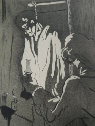 Henri de Toulouse - Lautrec Hanging Man (Le Pendu) 1895 RARE 2