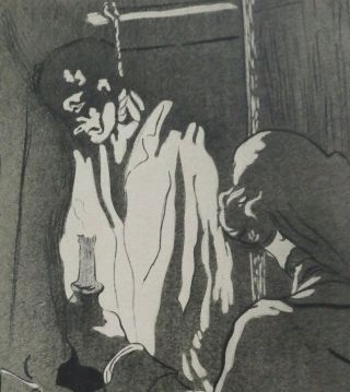 Henri de Toulouse - Lautrec Hanging Man (Le Pendu) 1895 RARE 4