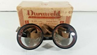 Vintage Rare Duraweld Welding Goggles Steampunk Made USA 3