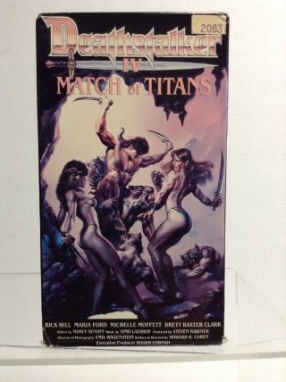 Deathstalker 4 - Match Of Titans (vhs,  1992) Rare Cult Fantasy Sci - Fi