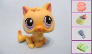 Littlest Pet Shop Kitten Baby Cat Rare Purple Eyes 248 Authentic Lps
