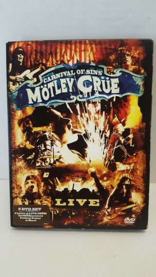 Motley Crue - Carnival Of Sins Live (dvd,  2005,  2 - Disc Set) Ntsc,  Rare,  Oop