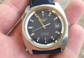 Longines Conquest Electronic Premium Swiss Watch From 1975.  Year,  Perfect,  Rare